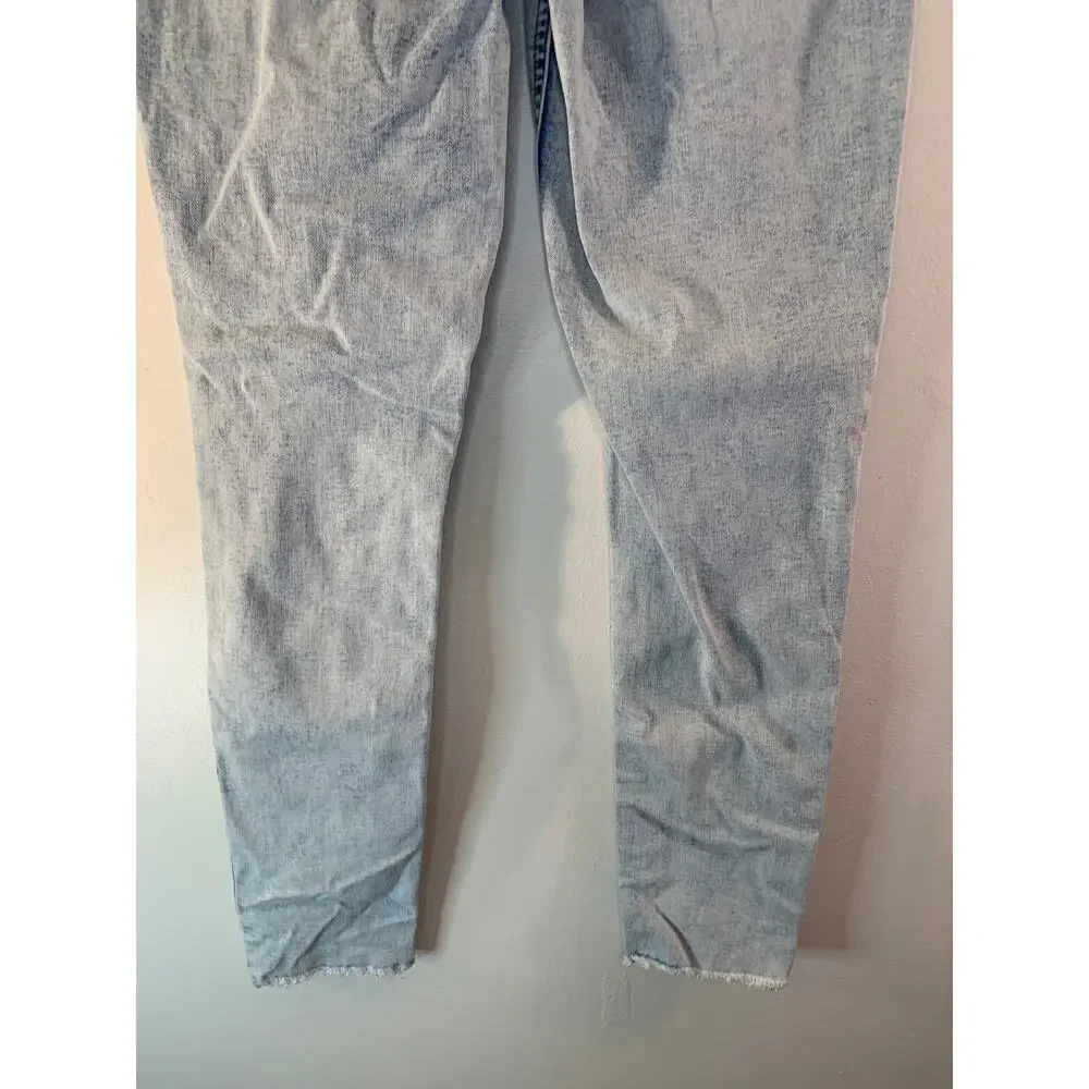 JUSTICE Girl’s Snap Button High Rise Distressed Jeggings / Size: 12